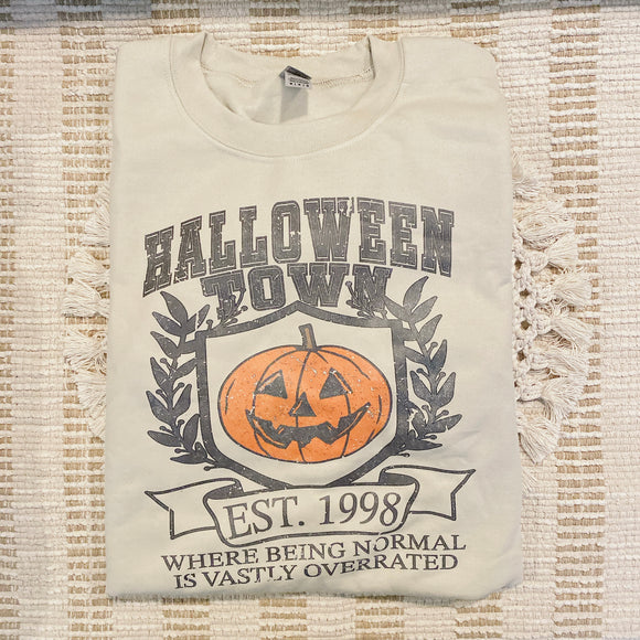 Pumpkin Town Sweatshirt - Sand