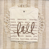 Fall Collage Tee - Ivory