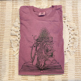 Spooky Book Tee - Berry