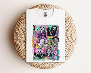 Horror Guys Neon Collage Tee / Sweatshirt