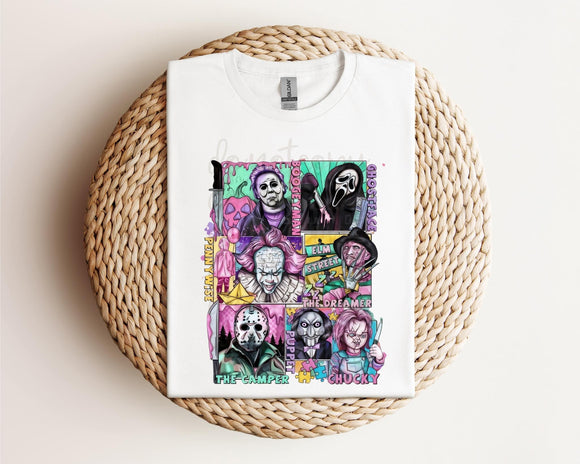 Horror Guys Neon Collage Tee / Sweatshirt