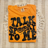 Talk Spooky To Me Tee - Burnt Orange