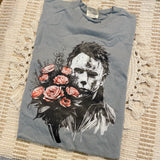 Michaels Roses Tee - Granite