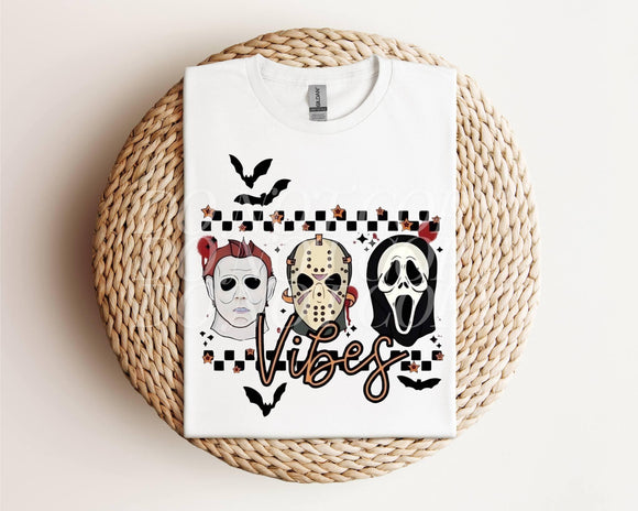 Spooky Masked Vibes Tee / Sweatshirt