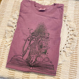 Spooky Book Tee - Berry