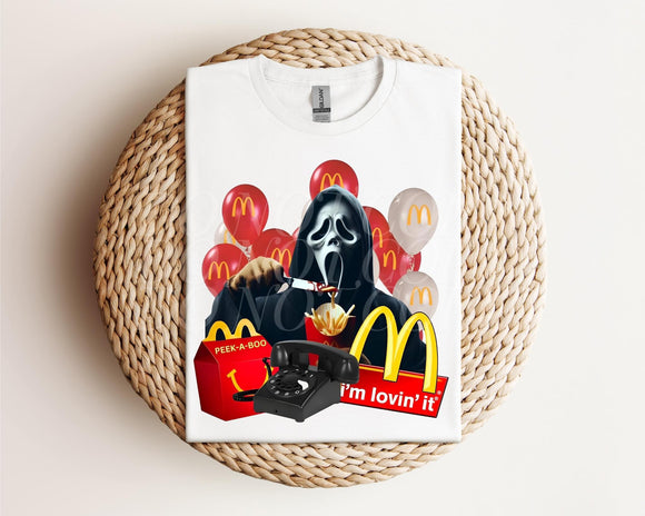 Masked Spooky Guy Food Tee / Sweatshirt