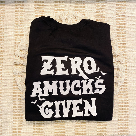 Zero Amucks Given Sweatshirt - Black