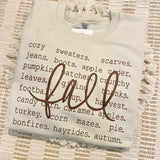 Fall Collage Sweatshirt - Sand